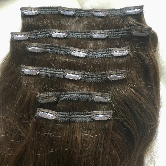 Bellami Boogatti chocolate brown extensions color #4 220 grams 22 inches NEW - Picture 4 of 5